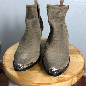 Jeffrey Campbell Suede Ankle Booties.